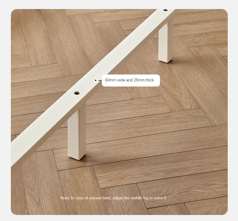 Solid Wood Bed Frame - Beech or Poplar - Queen/King Size - Modern & Sturdy Design for Bedroom, Guest Room, or Dorm - Free Shipping & Easy Assembly