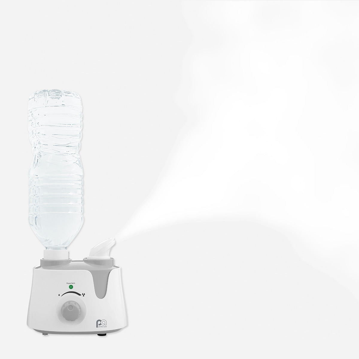Portable Ultrasonic Cool Mist Humidifier - Travel Size with Water Bottle Adapter | Perfect for Home, Office & Hotel Rooms | Relieves Dry Air & Allergies