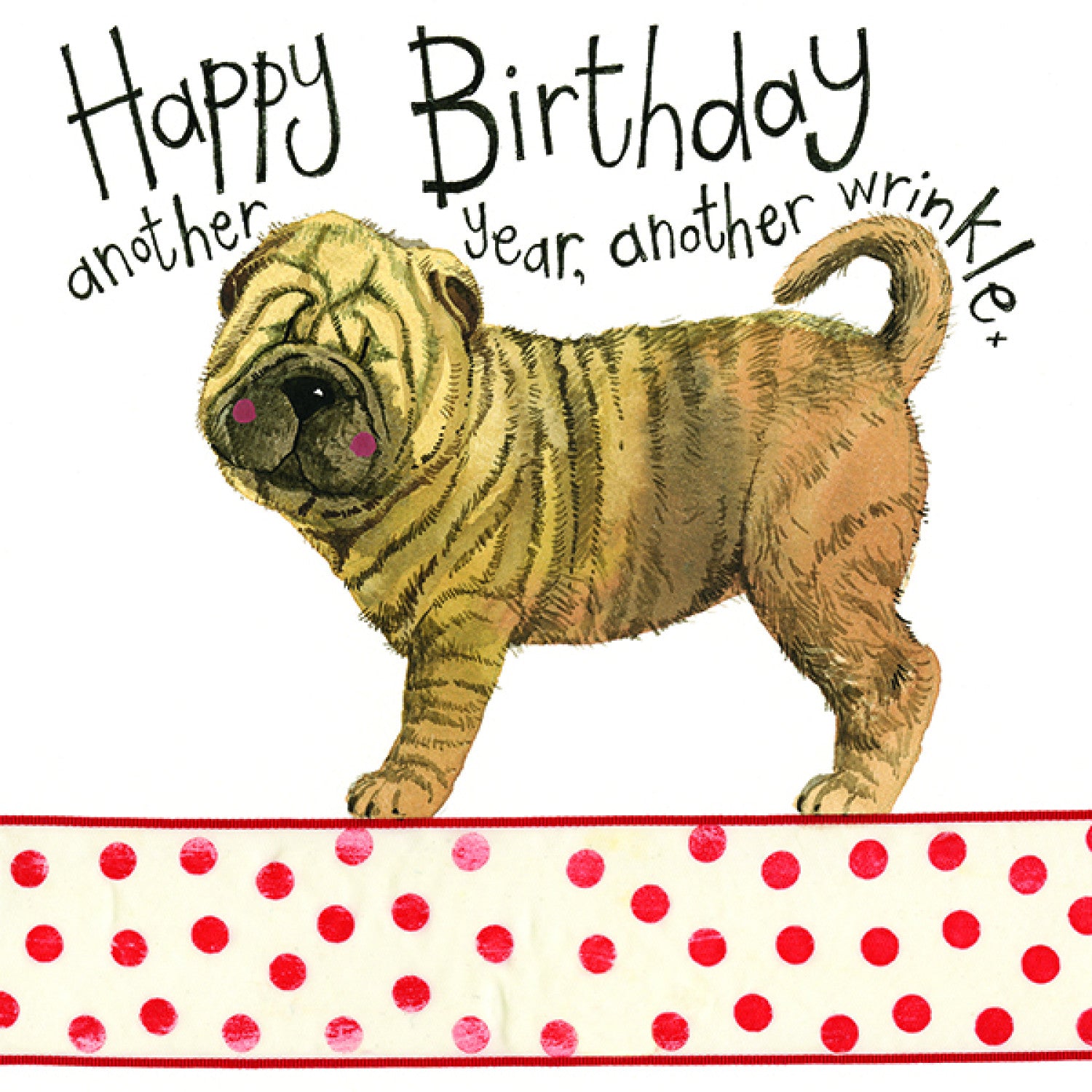 Alex Clark Wrinkles Happy Birthday Greeting Card - Funny & Unique Birthday Card for Friends & Family - Perfect for Birthdays, Anniversaries & Special Occasions