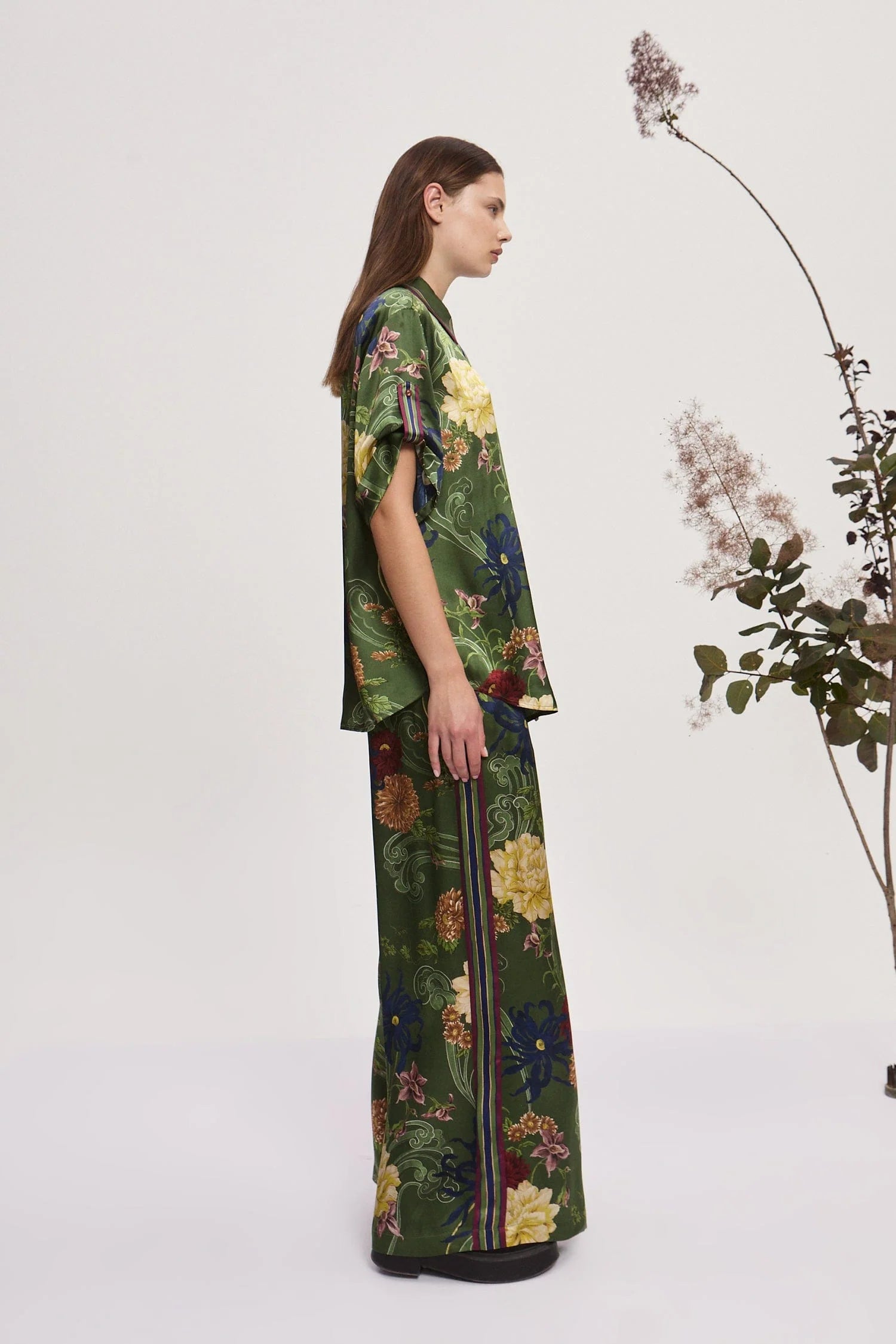 Avery Silk Pants for Women - Soft & Comfortable High-Waisted Palazzo Pants - Perfect for Office, Travel & Lounge Wear