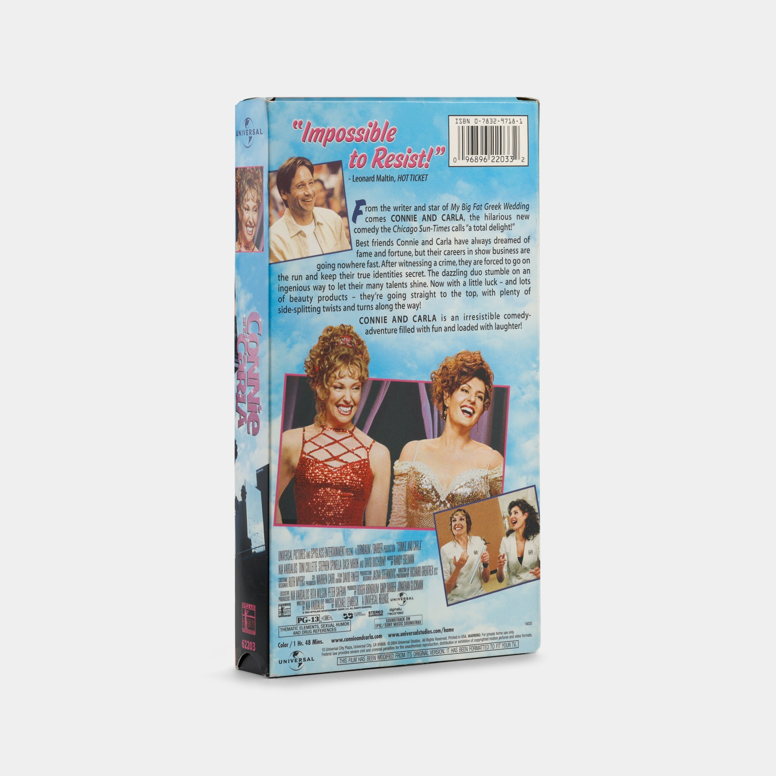 Connie and Carla VHS Tape - Classic Comedy Movie for Collectors & Nostalgia Lovers - Perfect for Movie Nights & 90s Themed Parties