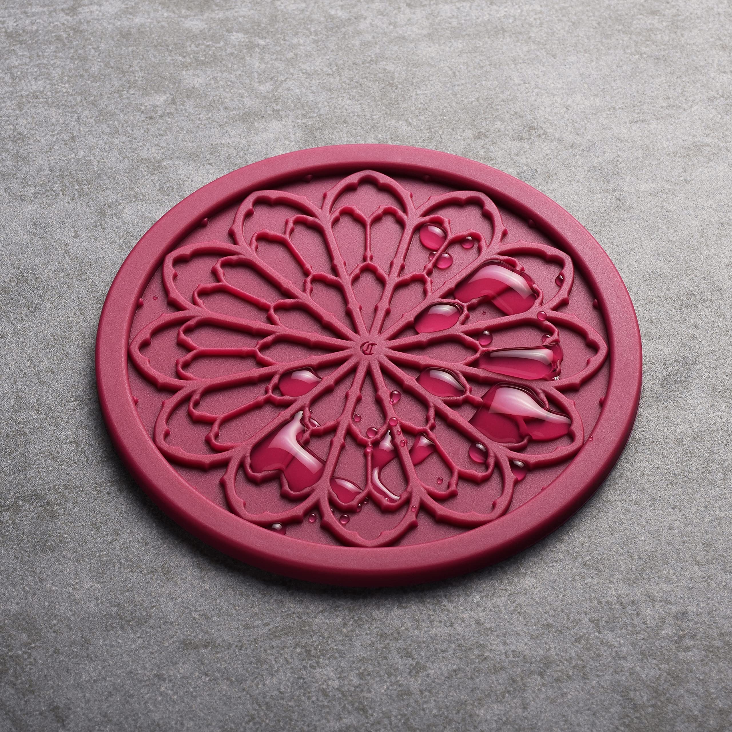 6-Pack Purple Silicone Drink Coasters - 4 Inch Non-Slip Cup Holders for Kitchen, Bar & Coffee Table - Aesthetic Room Decor & Goth Accessories by COASTERFIELD - Perfect for Parties, Home Decor & Protecting Furniture
