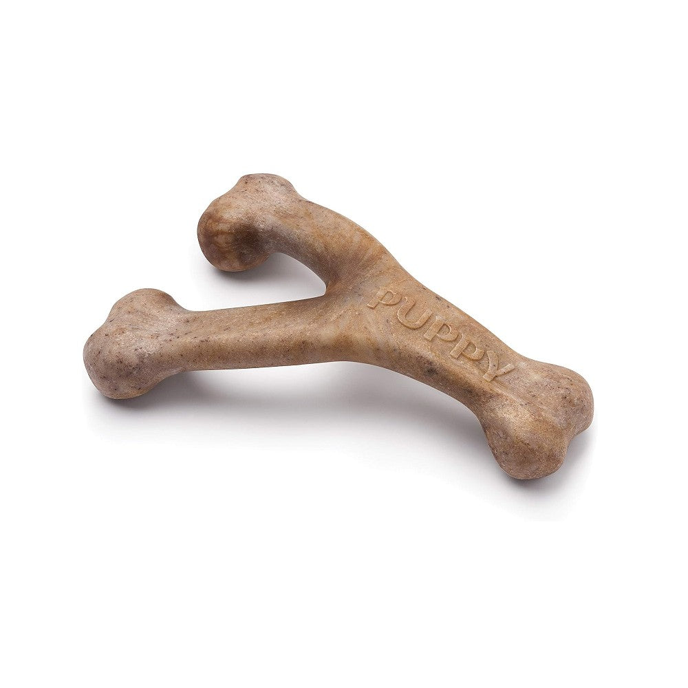 Durable Wishbone Bacon Chews Puppy Pack - Natural Dog Chew Toy for Teething, Dental Health & Playtime | Perfect for Small & Medium Breed Puppies