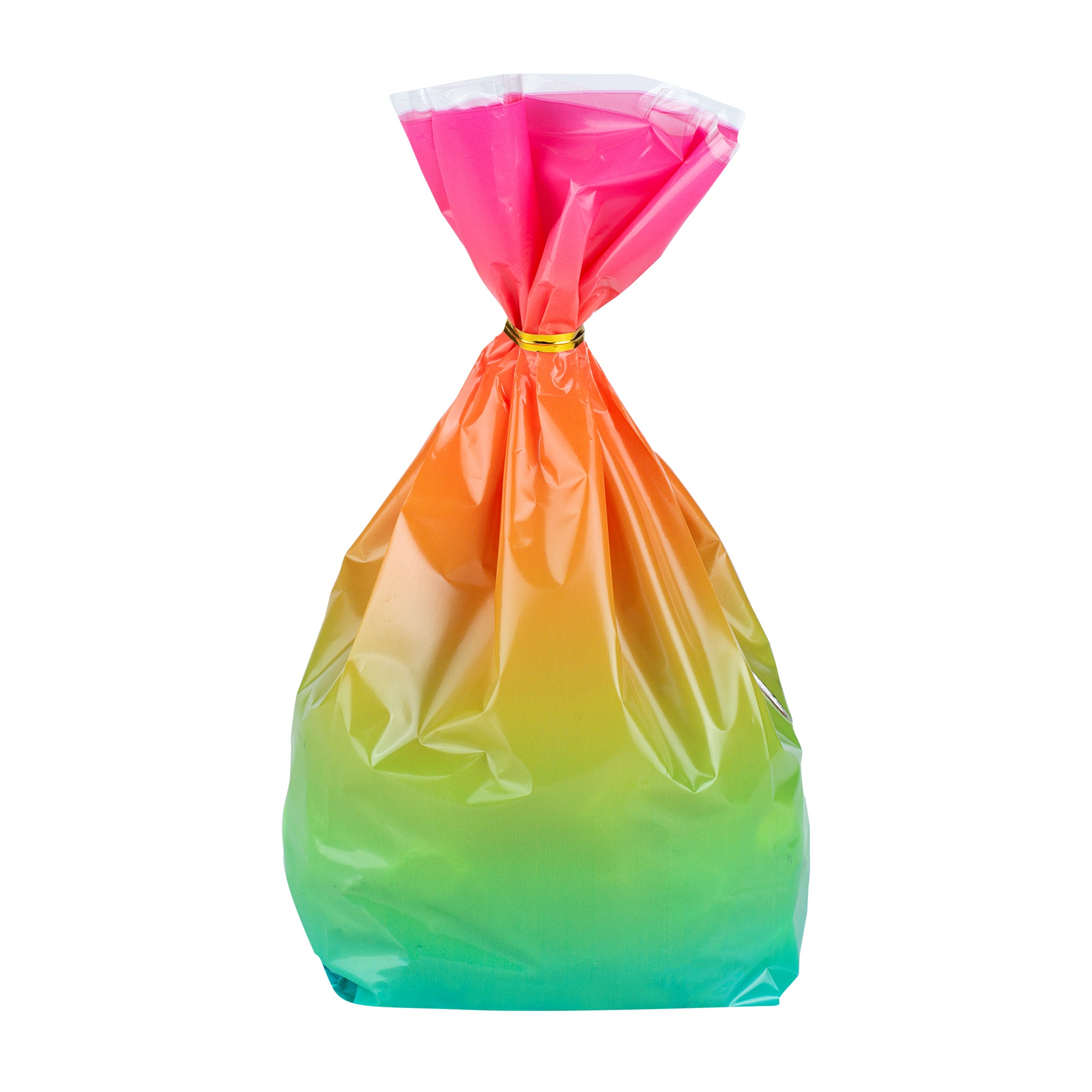 Rainbow Ombre Plastic Candy Bags - 4 x 2 x 9.5 Inches Gusseted Stand-Up Pouches (4000 Count Bulk Box) - Perfect for Candy Packaging, Party Favors & Retail Display