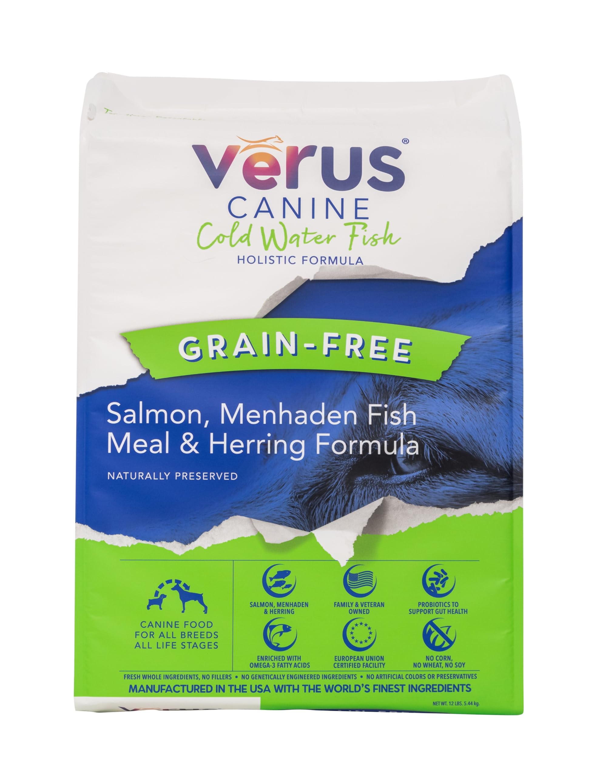 Premium Grain-Free Dry Dog Food with Chicken & Cold Water Fish - 25lb Bag for Large Breeds - High Protein, All-Natural Ingredients for Healthy Skin & Coat - Ideal for Active Dogs & Sensitive Stomachs