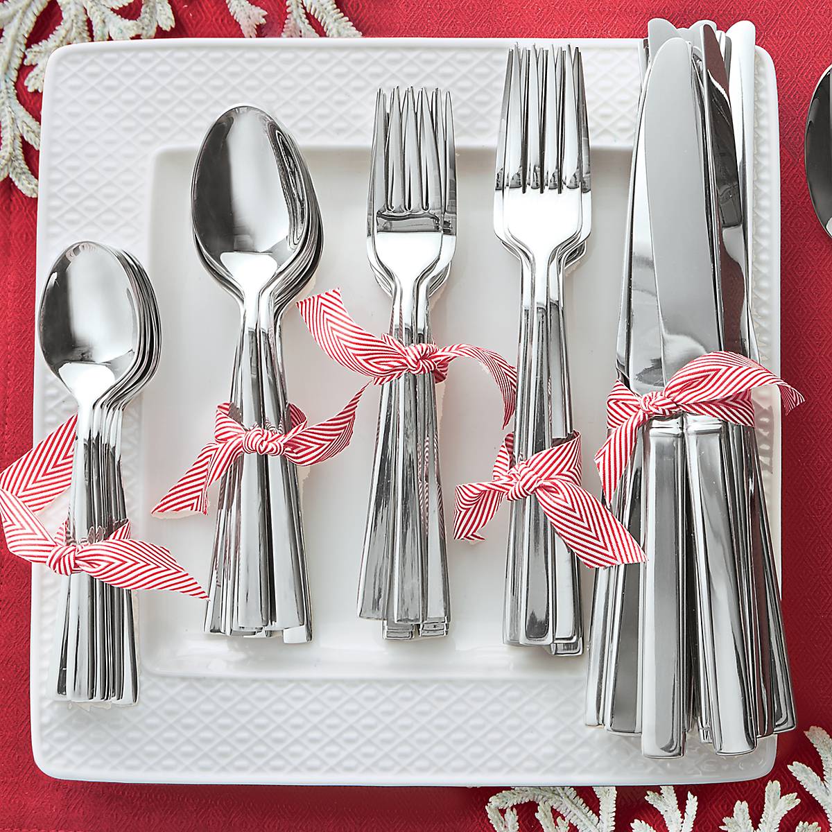 Cole 65-Piece Stainless Steel Flatware Set - Durable Dinnerware for Everyday Use, Parties & Formal Dining - Knives, Forks & Spoons Set