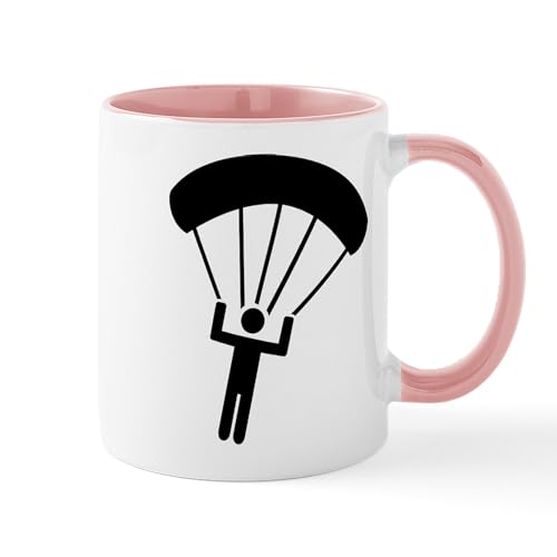 White/Pink Inside - Skydiving Icon Mug