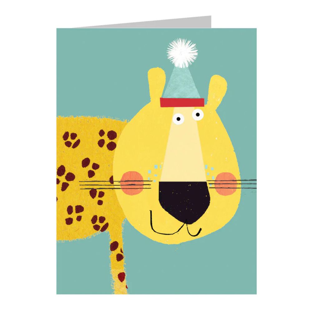 Cheetah Birthday Card - Funny Animal Greeting Card for Birthday Wishes - Perfect for Kids, Teens & Adults - Use for Parties, Gifts & Celebrations