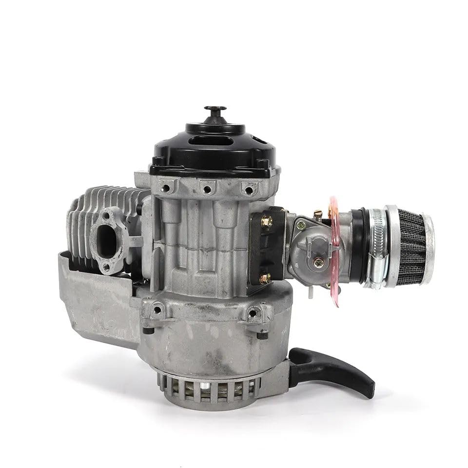 49cc 2 Stroke Engine Kit - Pull Start Motor for Pocket Bike, Mini Dirt Bike, ATV & Scooter | High Performance Air-Cooled Gas Engine for Kids & Adults | Perfect for Off-Road Racing, Backyard Riding & Trail Adventures