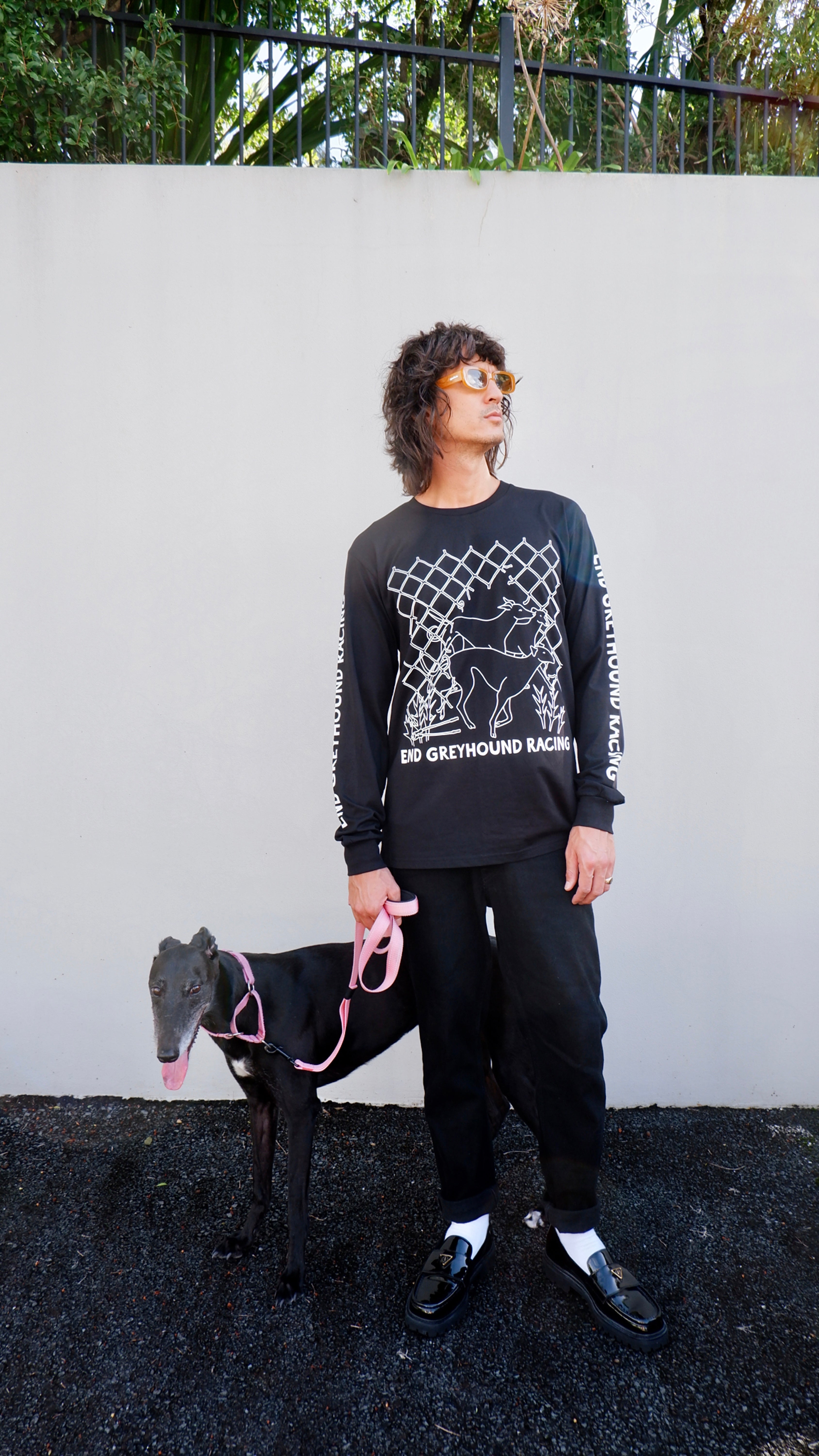 Greyt Greys End Greyhound Racing Long Sleeve Shirt - Comfortable & Stylish Dog Lover Apparel for Casual Wear & Outdoor Activities