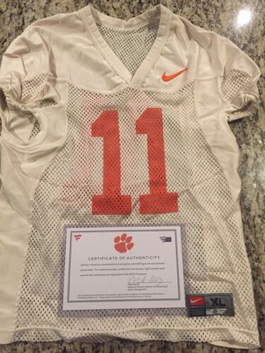 Isaiah Simmons Clemson Tigers #11 Authentic Game-Worn White Football Jersey - Size XL - Perfect for Collectors, Fans, and Game Day Outfits