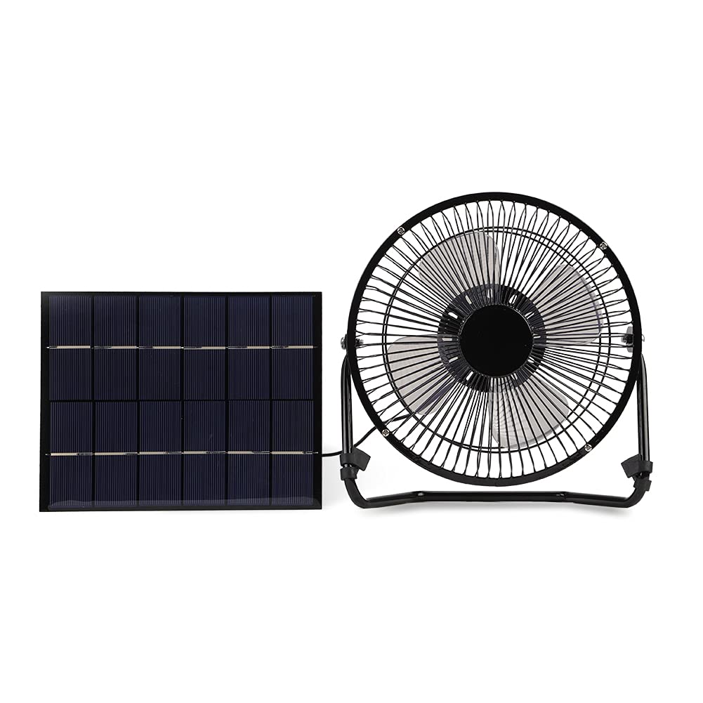 Portable Mini Waterproof Outdoor Fan - Solar Powered USB Rechargeable Small Fan for Camping, Hiking, Beach, Picnic & Home Use