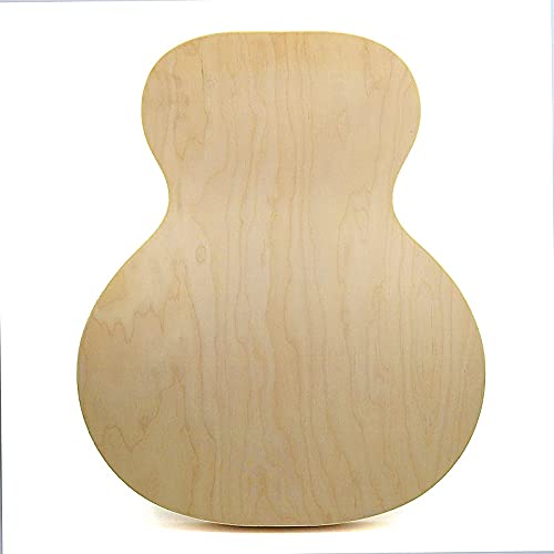 DIY Electric Jazz Guitar Kit with Maple Plywood Back & Side Panels - Perfect for Beginners, Hobbyists & Music Lovers (Great for Home Projects, Gifts & Music Education)