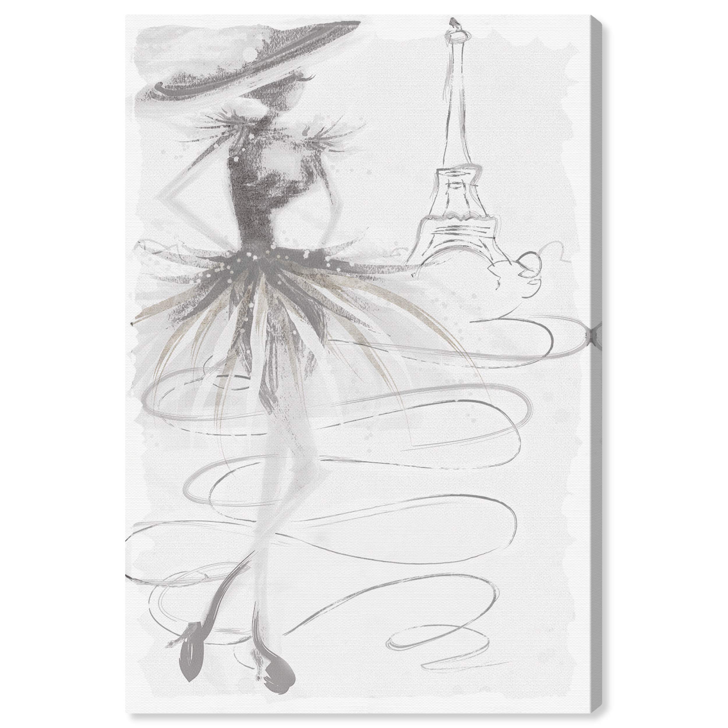 Grey Fashion Doll Wall Art Canvas Print by Oliver Gal Artist Co. – Stylish Home & Office Decor for Fashion Lovers