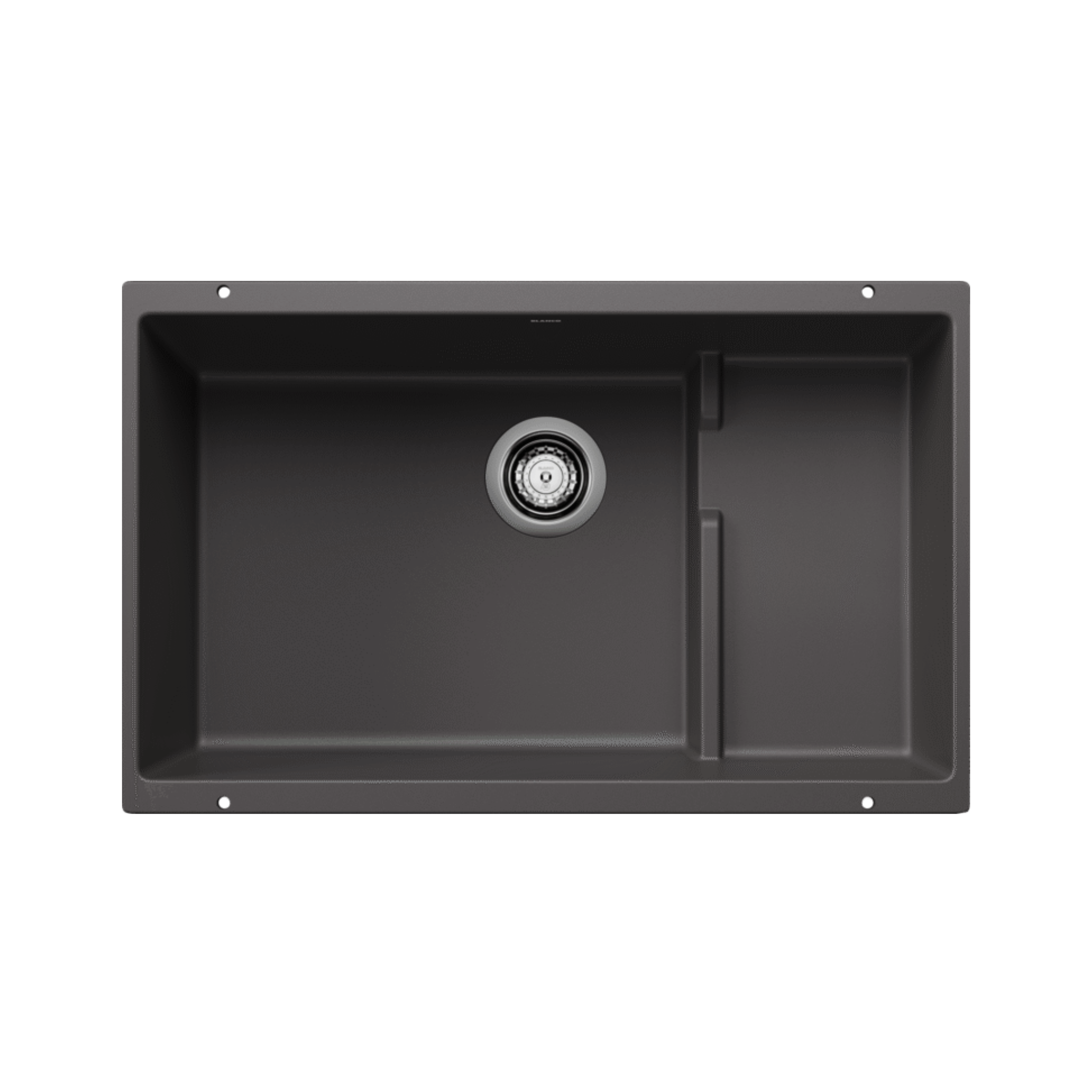 BLANCO PRECIS Cascade Super Single SILGRANIT Kitchen Sink - Durable Stain-Resistant Undermount Sink for Modern Kitchens | Perfect for Cooking, Washing Dishes & Food Prep