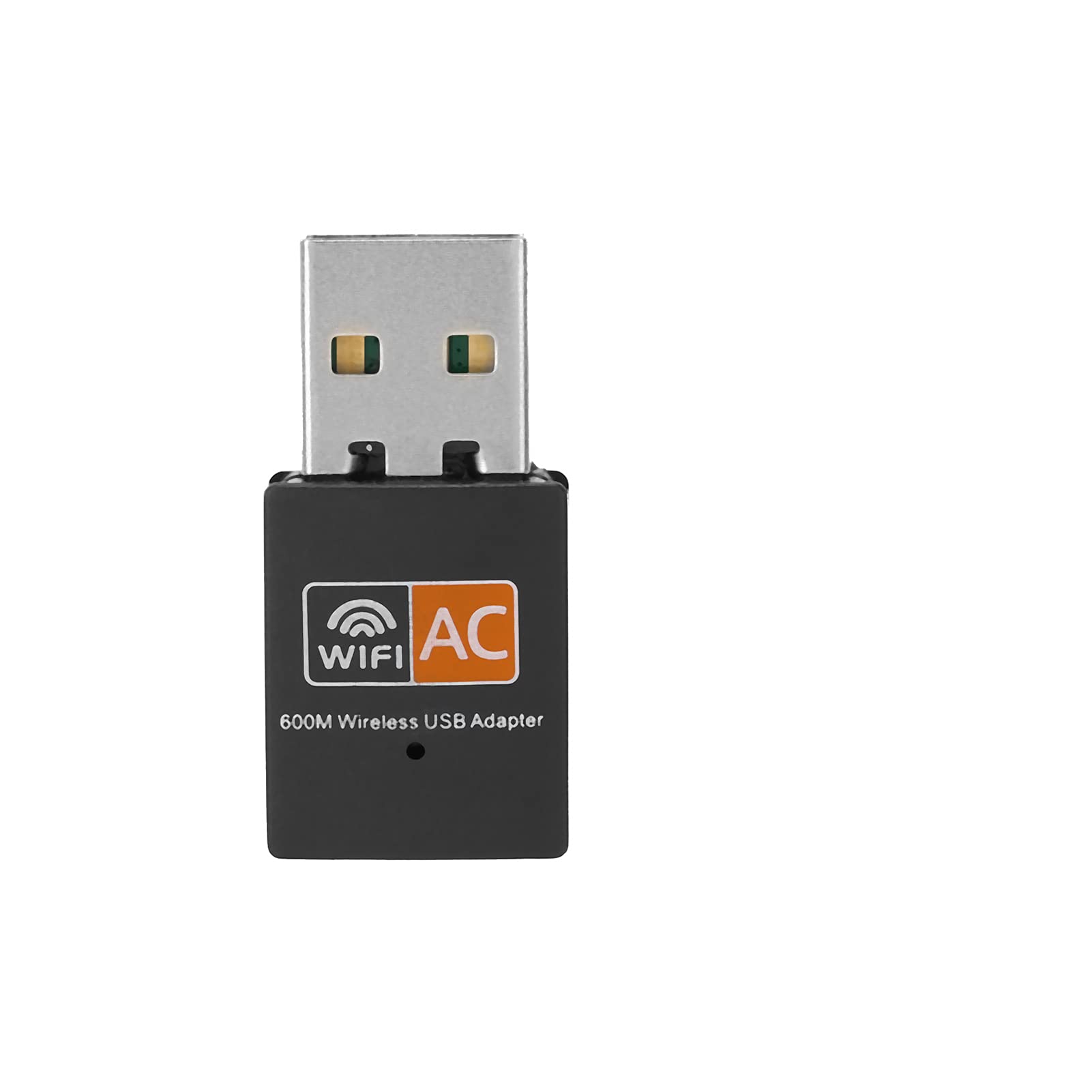 Zunate 600Mbps Dual Band USB WiFi Adapter for PC Laptop - Black | Fast 2.4G/5G for Gaming Streaming