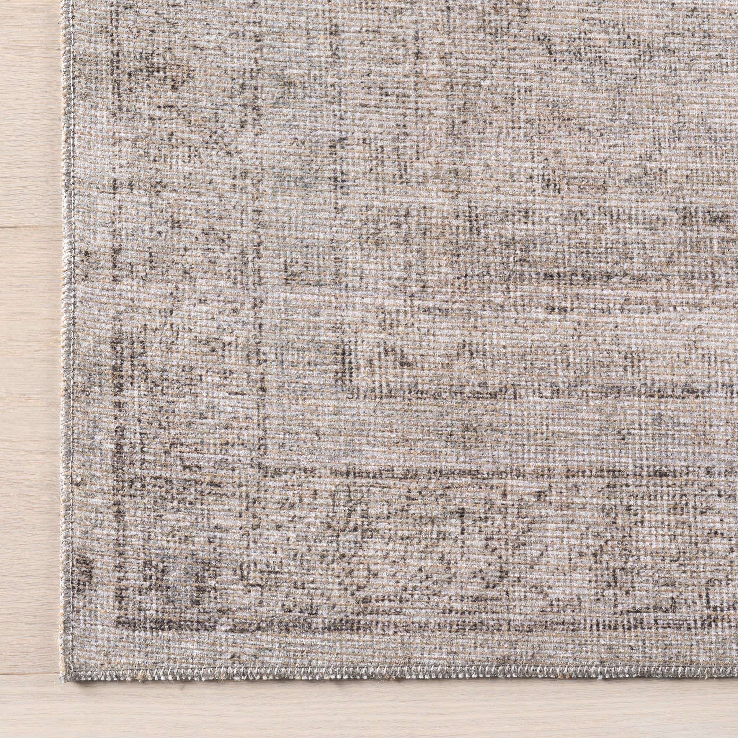 Basking Ridge Antiqued Jute Blend Area Rug - Soft Natural Fiber Floor Mat in Grey | Perfect for Living Room, Bedroom, or Home Office Decor