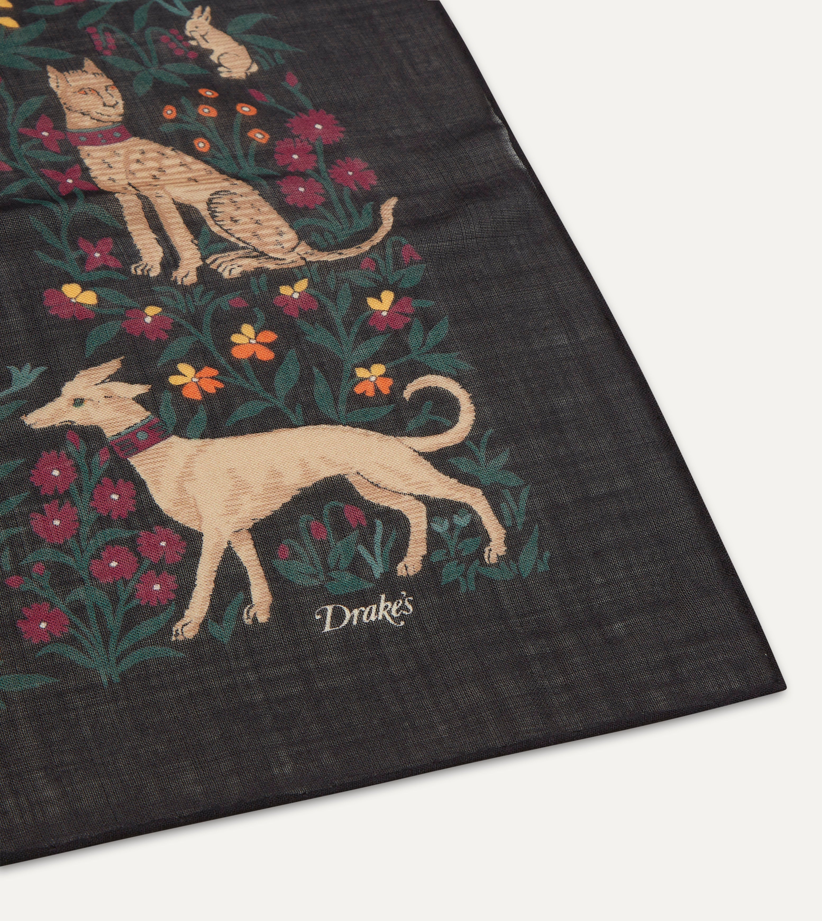 Black Unicorn Print Wool Silk Square Scarf - Stylish Fashion Accessory for Women, Perfect for Winter Outfits, Office Wear, and Gift Giving