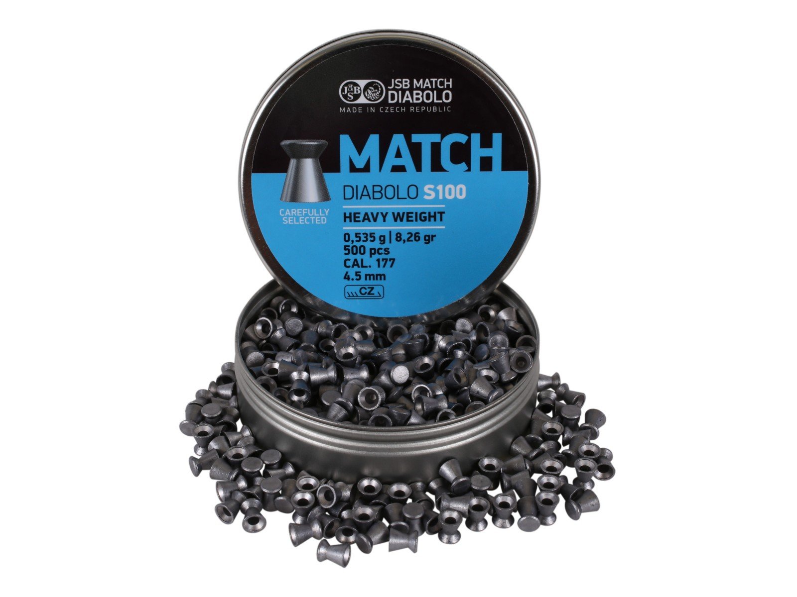 JSB Match Diabolo Airgun Pellets - Premium Precision Pellets for Target Shooting & Hunting - .177 & .22 Caliber Pellets for Air Rifles & Pistols - Perfect for Competition, Pest Control & Outdoor Sports