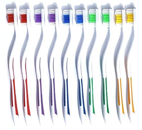 1000 Pack Classic Medium Soft Toothbrushes Individually Wrapped - Bulk Disposable Toothbrushes for Dental Offices, Hotels, Travel & Emergency Kits - Marketing Eye USA
