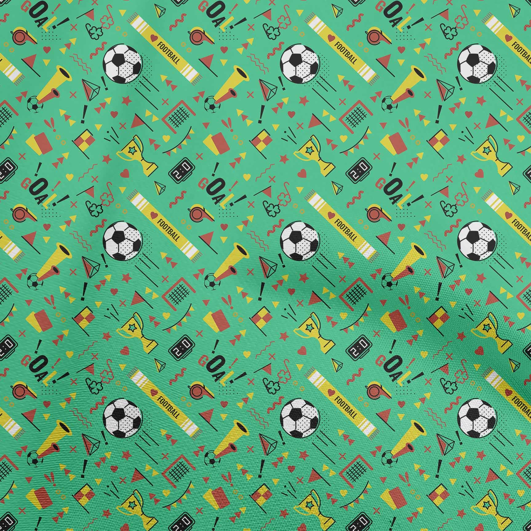 Premium 100% Cotton Poplin Fabric - Sea Green Printed DIY Sewing Material, 42 Inch Wide by The Yard | Perfect for Sportswear, Dresses, Quilting & Home Decor Projects
