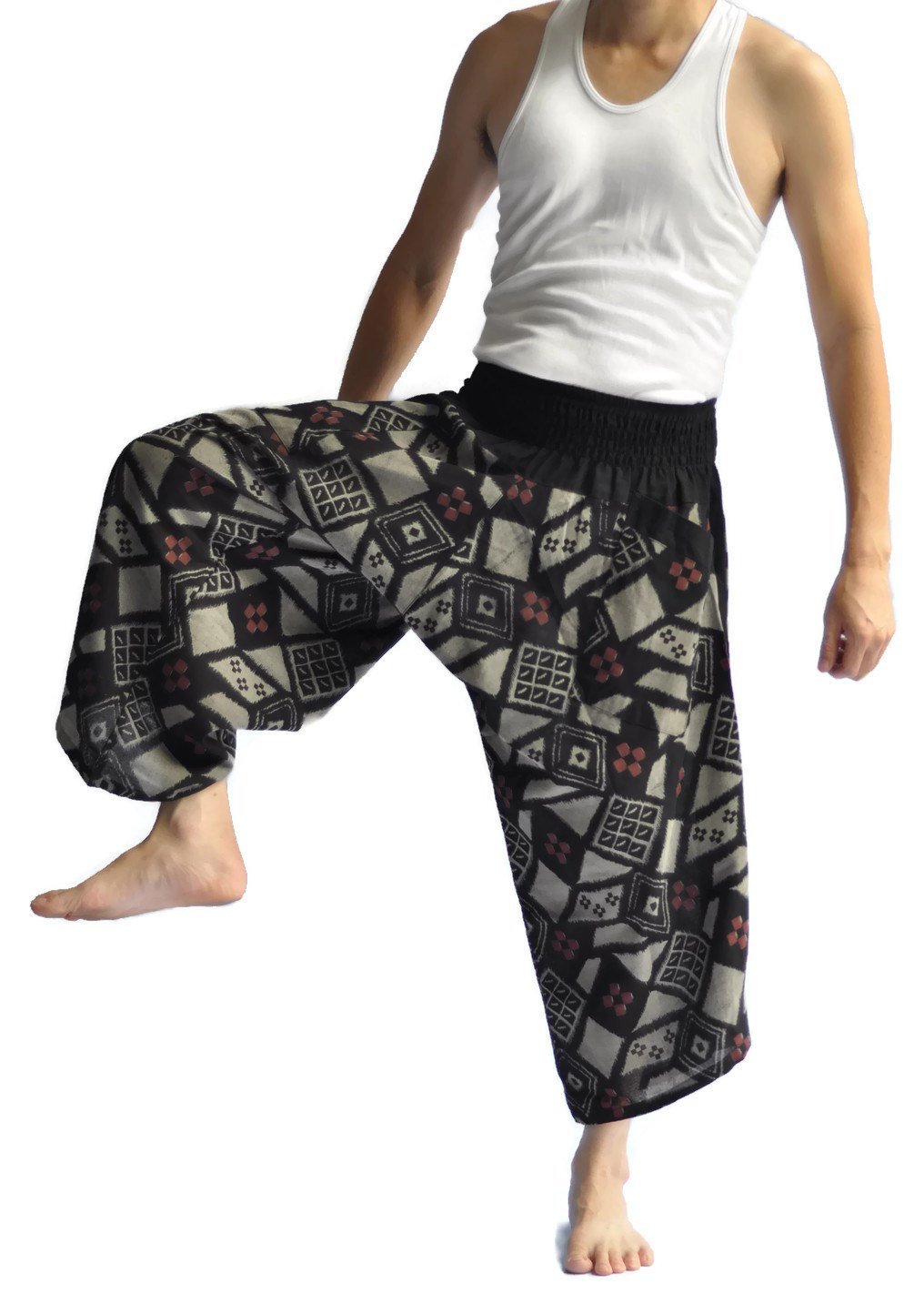 Japanese Style Men's Loose Fit Pants - One Size Casual Wear for Yoga, Lounge & Street Fashion