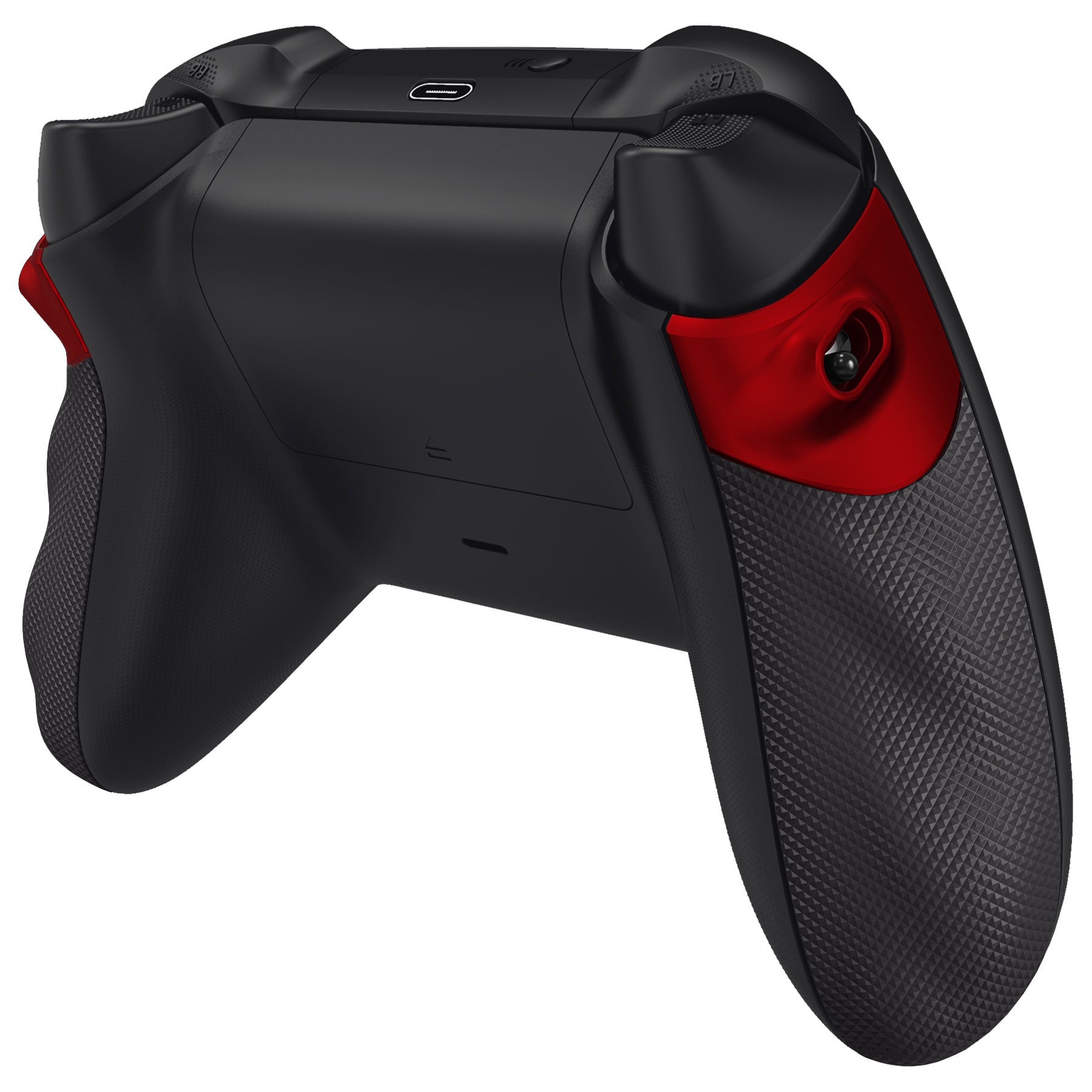 eXtremeRate FLEXOR Rubberized Side Grips & Trigger Stop Kit for Xbox Series X/S Controller & Xbox Core Controller - Enhanced Grip for Gaming - Perfect for Competitive Play & Long Gaming Sessions (Scarlet Red)