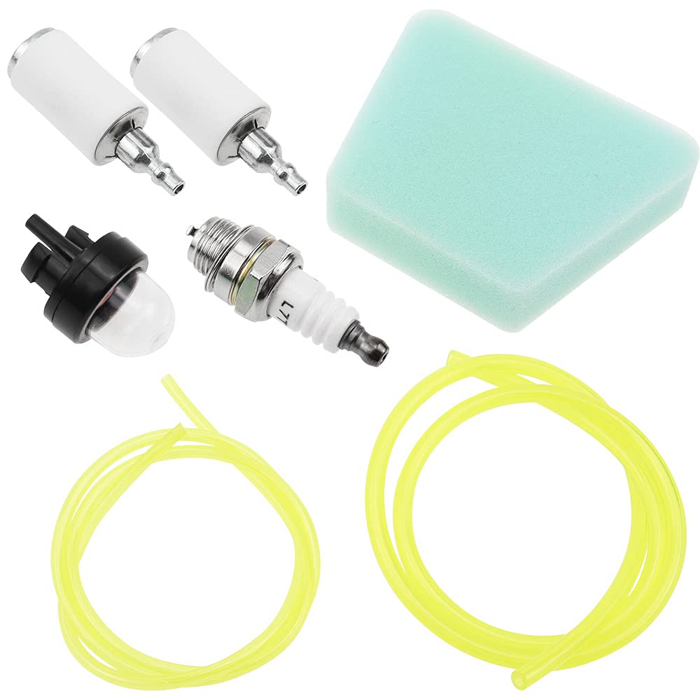 Universal Fuel Filter Kit with Gasoline Hose, Oil Filter, Primer Pump & Tank Seal for Lawn Trimmer, Grass Cutter & Garden Machine - Perfect for Lawn Maintenance & Outdoor Power Equipment