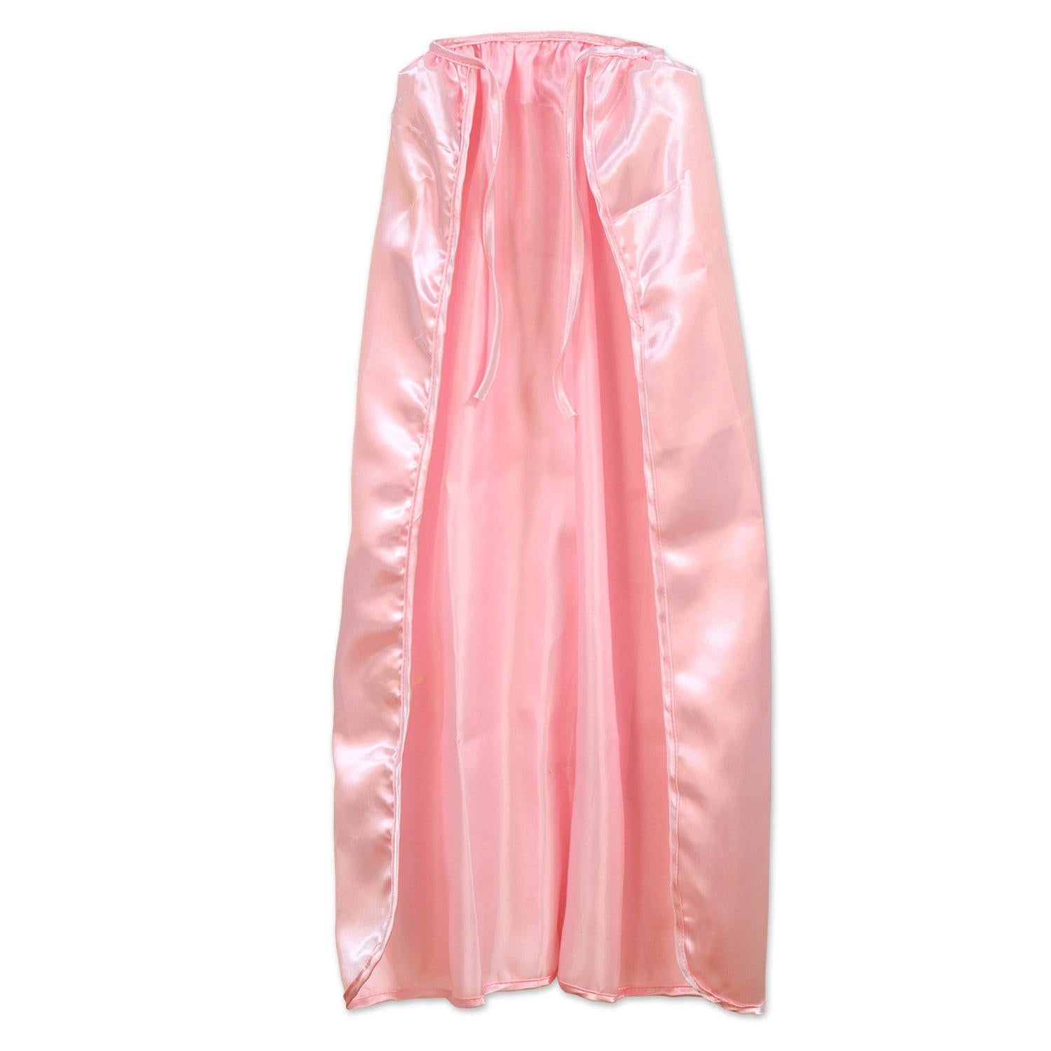 12 Pack Pink Beistle Fabric Cape with String Tie Closure - Perfect for Halloween Costumes, Cosplay, and Themed Parties