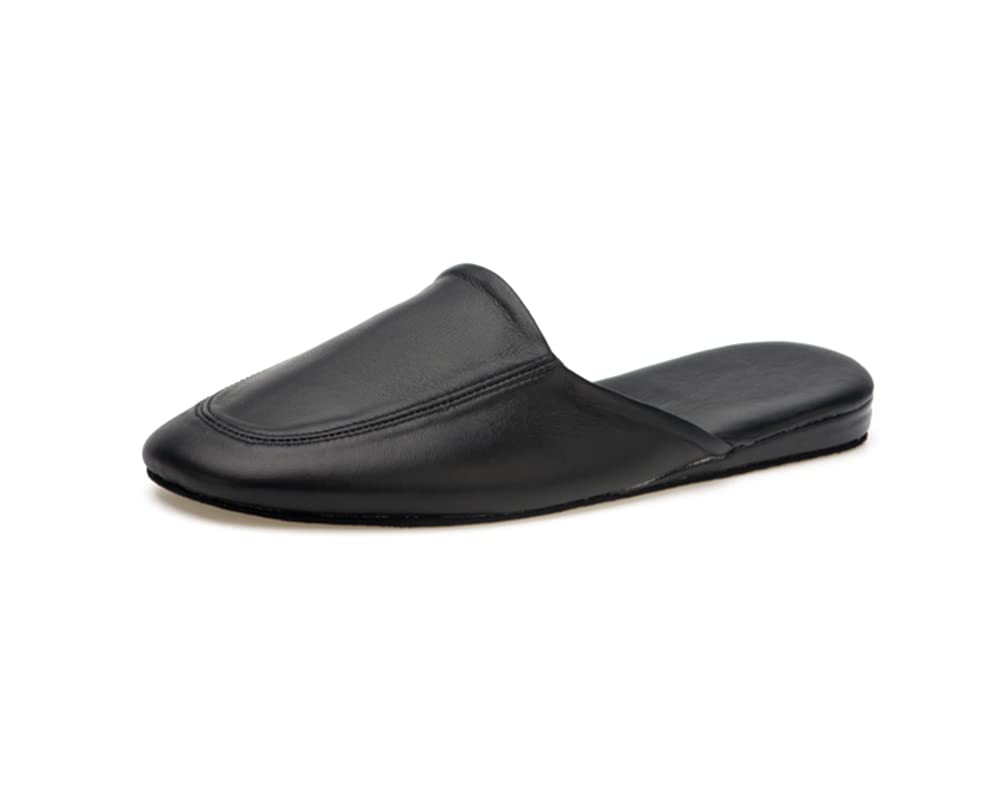 Hyfant Genuine Leather Slippers for Men & Women - Soft Indoor House Shoes, Comfortable Slip-On Sandals for Home, Lounge & Relaxation