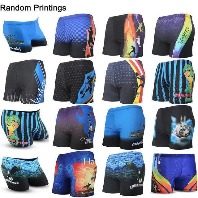 Stylish Printed Beach Shorts for Men - Quick-Dry Swim Trunks with Pockets - Perfect for Swimming, Surfing, and Summer Vacations
