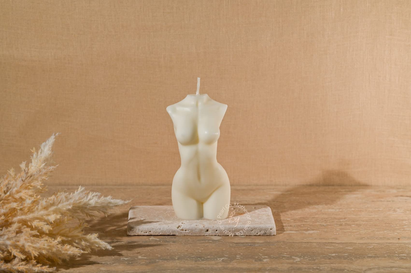 Body Shaped Candle - Elegant Female Statue Home Decor (Small, Dirty Rose) | Romantic Ambiance for Bedroom, Bath & Spa Relaxation