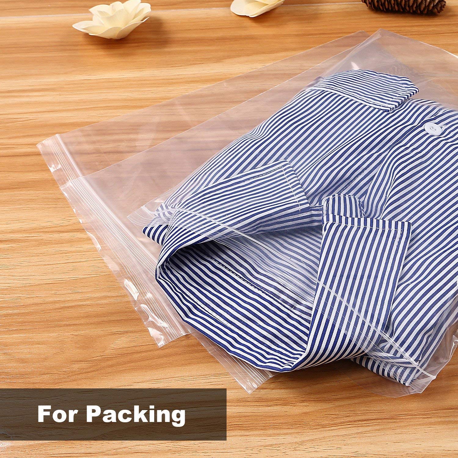 Heavy Duty 4mil Gallon Storage Bags - 100 Pack 9x12