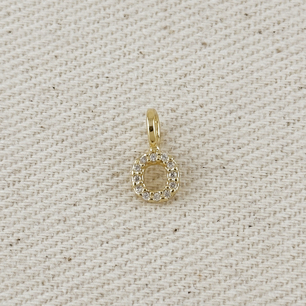 18K Gold Filled Micro CZ Initial Letter Charm - Personalized Jewelry for Necklaces, Bracelets & Gifts - Perfect for Birthdays, Anniversaries and Special Occasions