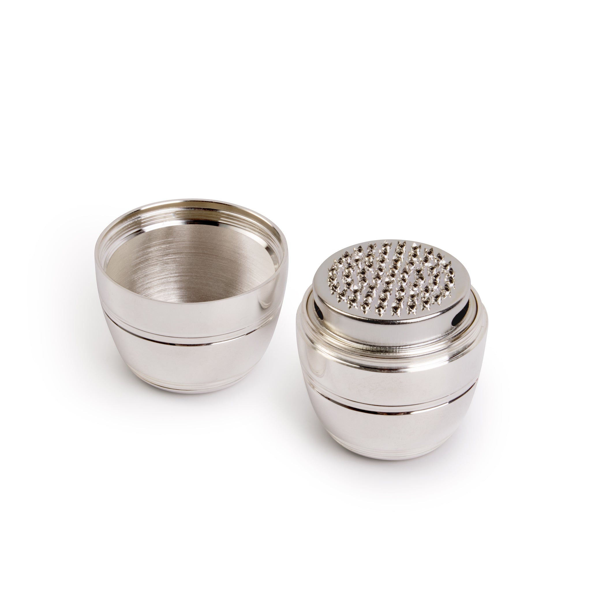 Premium ASHLEY® Nutmeg Grater - Silver Plated Stainless Steel for Baking, Cooking & Spice Freshness | Perfect for Kitchen, Coffee & Dessert Garnishing