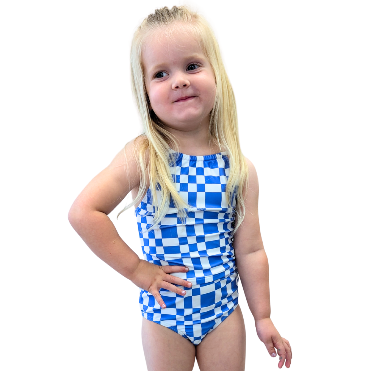 Girls High Neck Crop Tankini Top - Stylish Swimwear for Beach, Pool & Summer Activities
