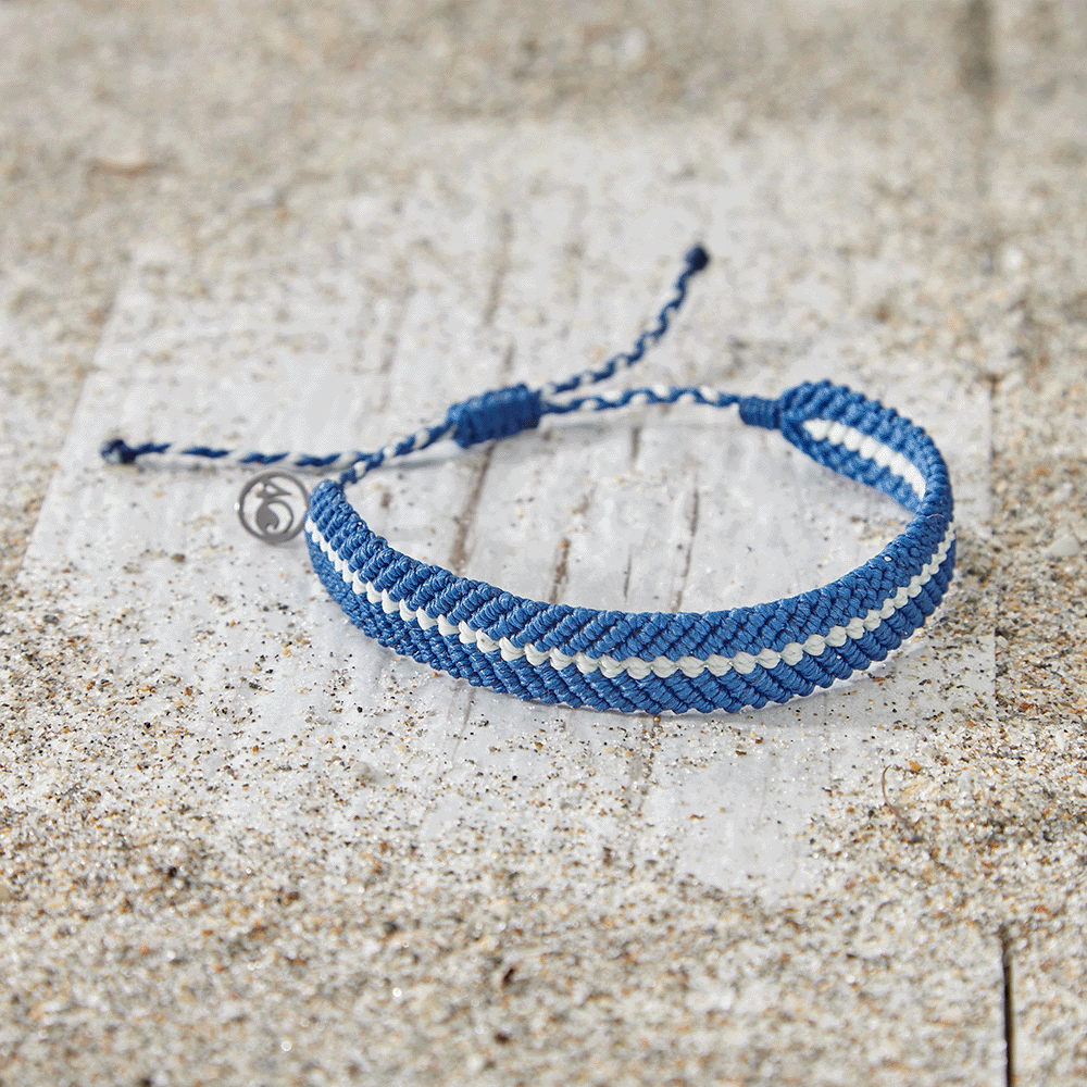 4ocean Eco-Friendly Braided Bracelet for Men & Women - Ocean Conservation Jewelry - Perfect for Beach, Travel & Everyday Wear