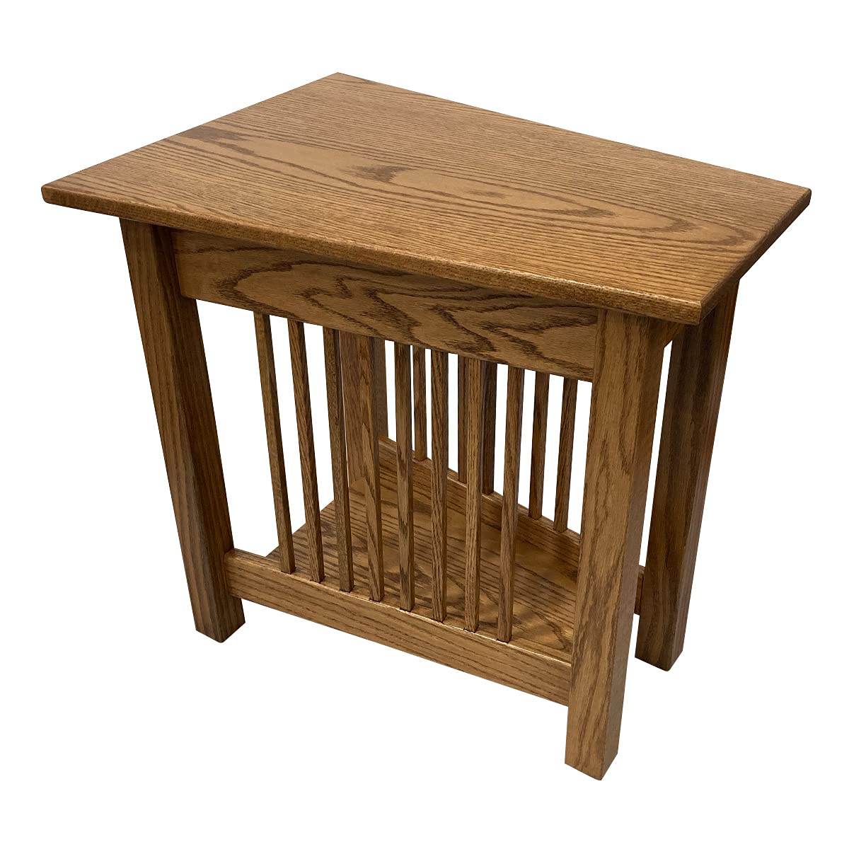 Handcrafted Amish Mission Wedge Side Table - Solid Wood Accent Table for Living Room, Office & Bedroom - Heritage Style Corner End Table - Perfect for Small Spaces, Reading Nooks & Coffee Table Companion