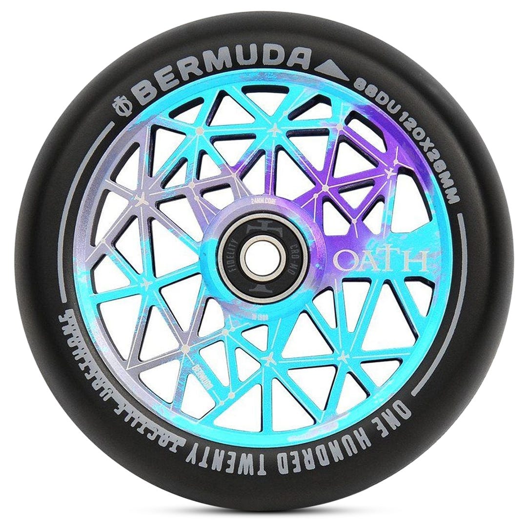 Oath Bermuda 120mm Skateboard Wheels - High Performance for Cruising, Longboarding & Street Skating