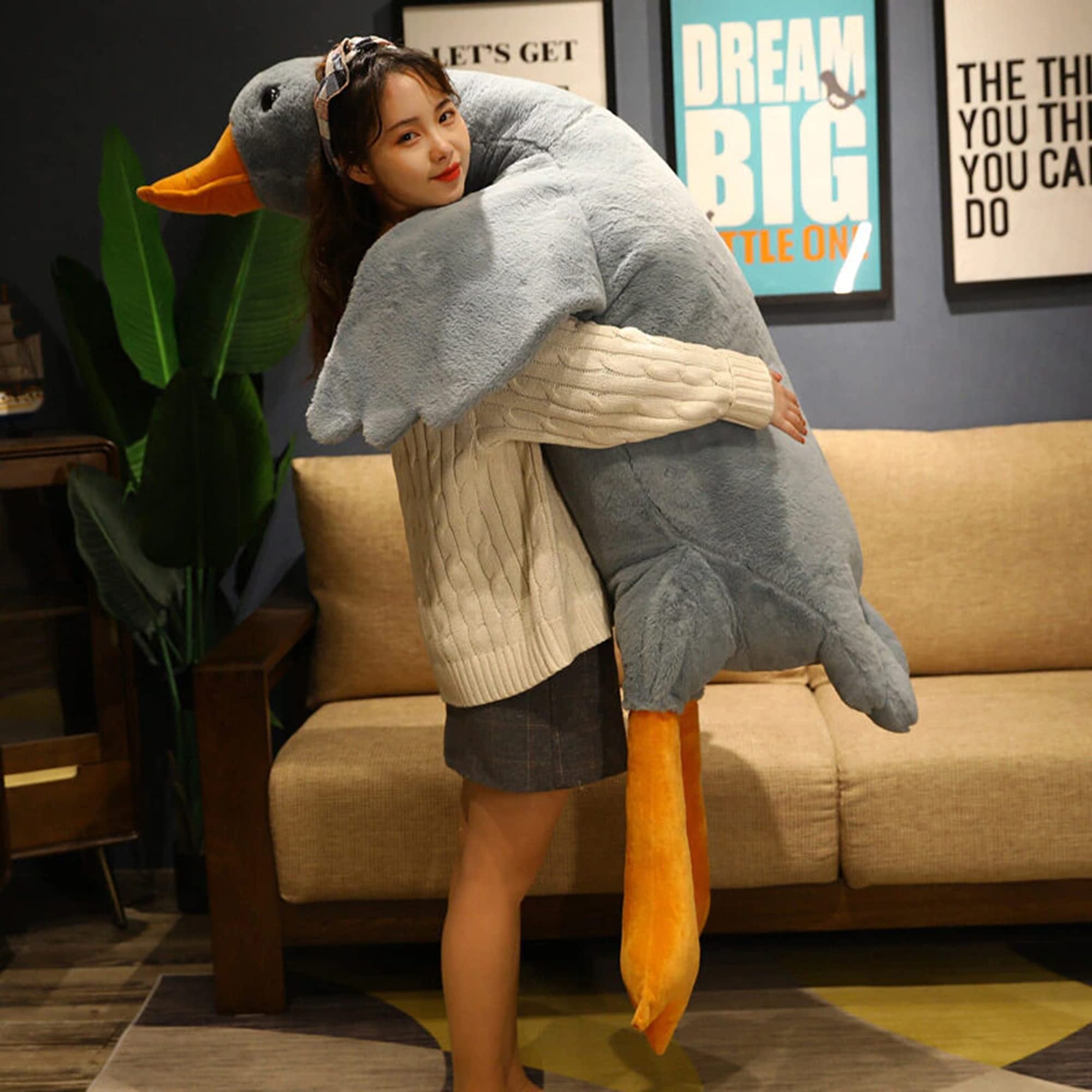 Duck Plush Body Pillow - 63