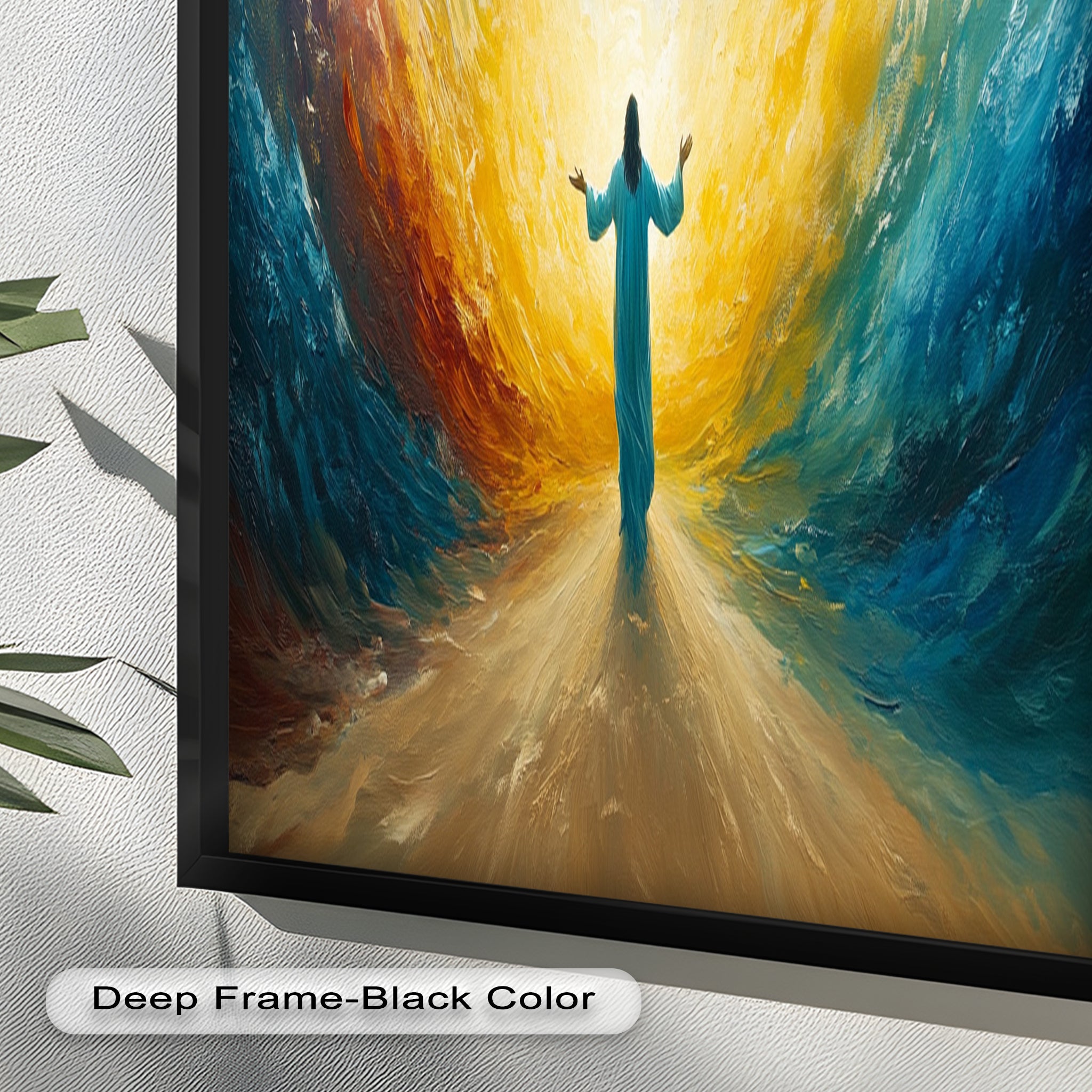 1 Corinthians 13:13 Faith Hope Love Bible Verse Oil Painting - Christian Home Decor, Church Wall Art, Inspirational Gift for Weddings & Baptisms