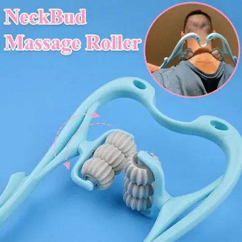 NeckEase Muscle Relaxation Roller for Neck & Shoulder Pain Relief – Portable Massage Tool for Tension Relief at Home, Office, or Travel