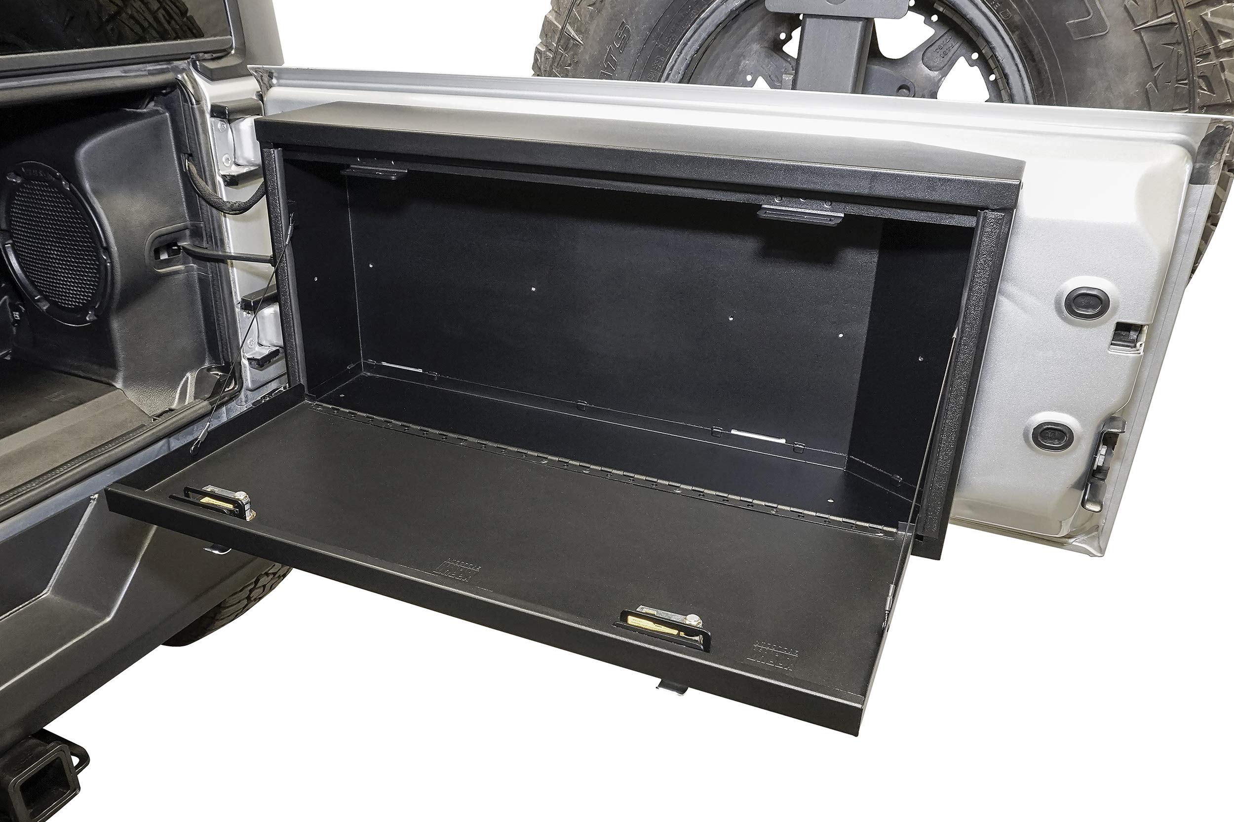 Tuffy Security Products - Heavy Duty Lockbox | Premium Tailgate Storage for Jeep Wrangler JK (2007-2018) | Secure Gear Organizer for Off-Road Adventures & Camping Trips