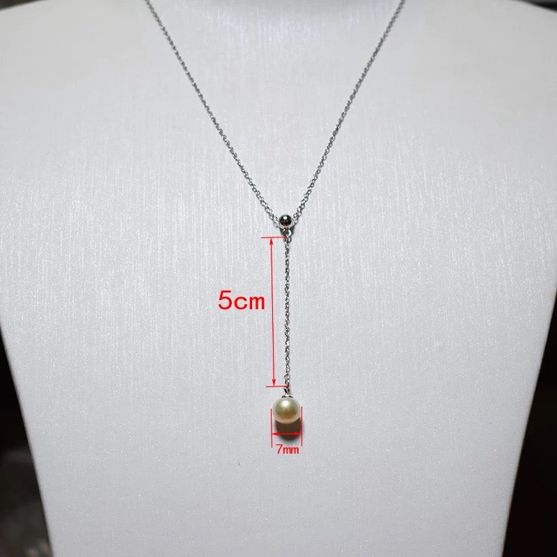 Elegant Freshwater Pearl Drop Pendant Necklace for Women | Classic Jewelry Gift for Her | Perfect for Weddings, Anniversaries & Special Occasions