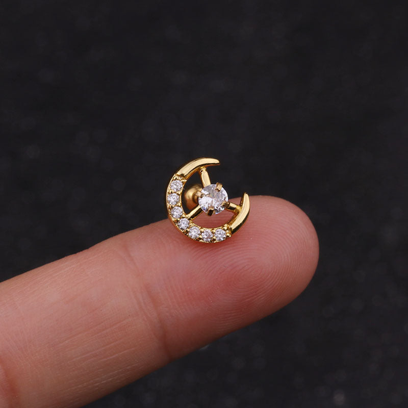 20G Cartilage Tiny Stud Hoop Earrings for Women | HSPJ1907 | Perfect for Daily Wear, Parties & Gifts