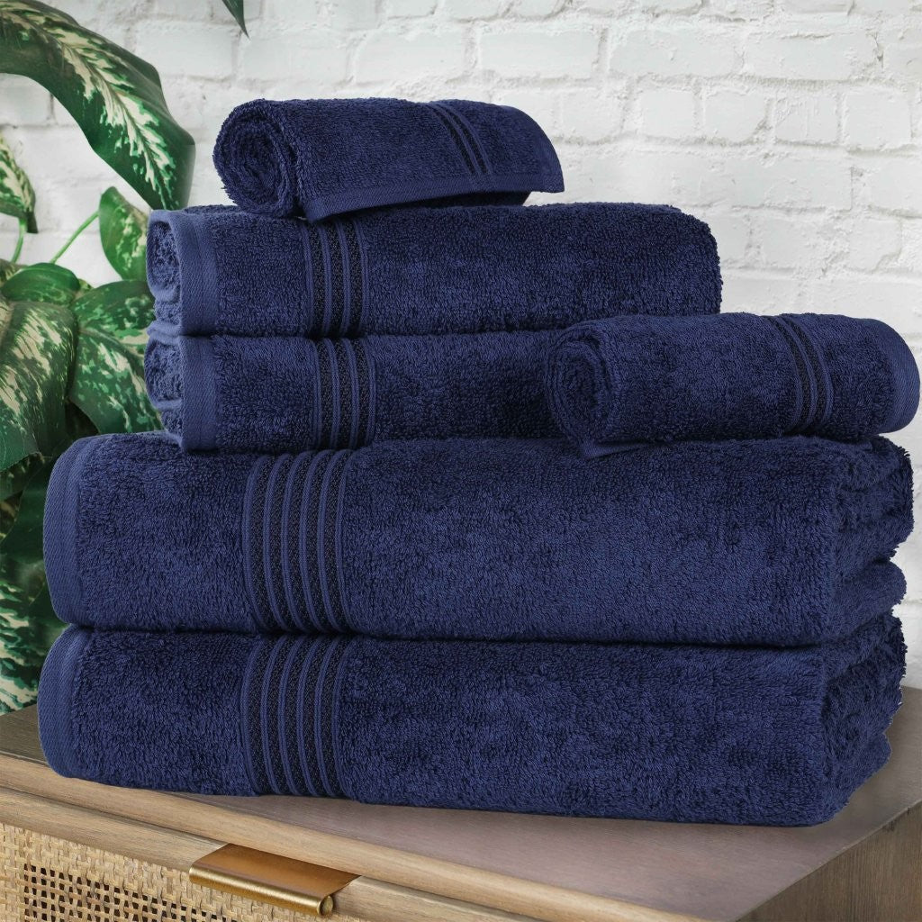 Premium 6-Piece Egyptian Cotton Towel Set - Ultra Soft, Highly Absorbent Bath Towels for Spa, Hotel & Luxury Home Use