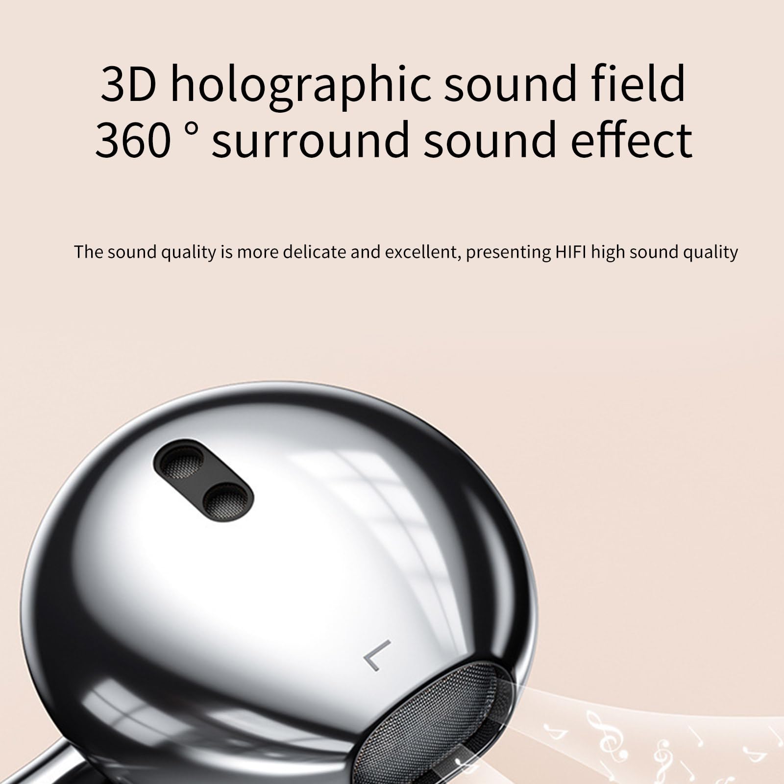 TQUXNGA Wired Earbuds with Built-in Microphone - 3.5mm Audio Headphones for iPhone, Android, PC, Laptop & Smartphone - Perfect for Gaming, Calls, Music & Office Work