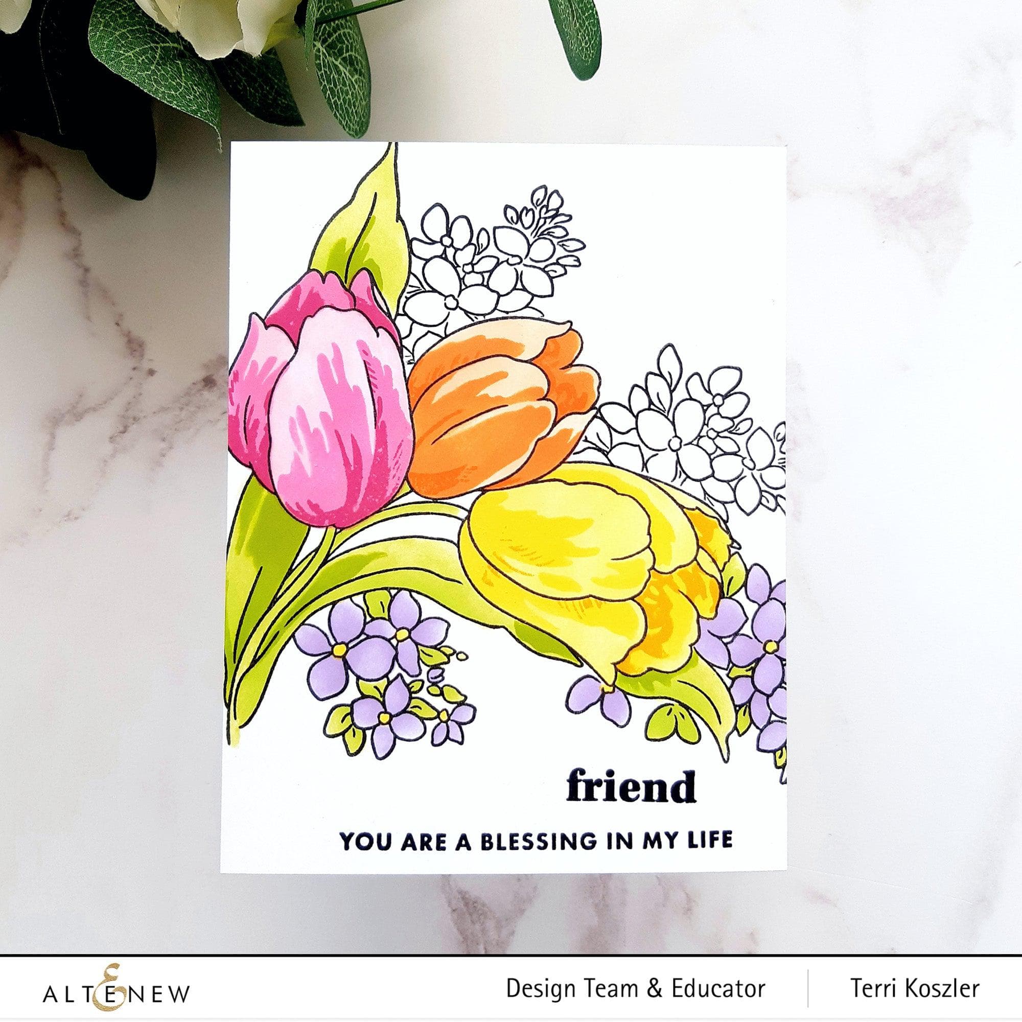 Build a Garden: Tulips & Friends Die-Cut Bundle for Card Making & Scrapbooking - Perfect for DIY Greeting Cards, Home Decor, and Paper Crafts