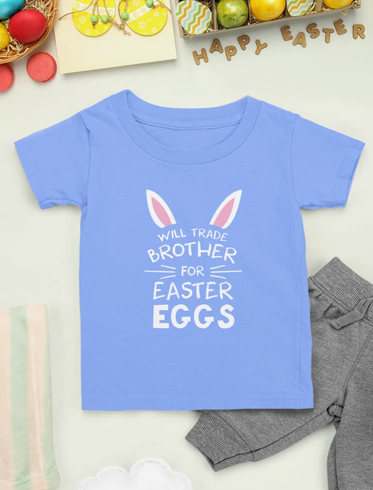 Funny Easter Egg Hunting Siblings T-Shirt for Toddler & Youth Boys & Girls - Cute Brother & Sister Matching Outfits for Easter Egg Hunt Activities & Family Gatherings