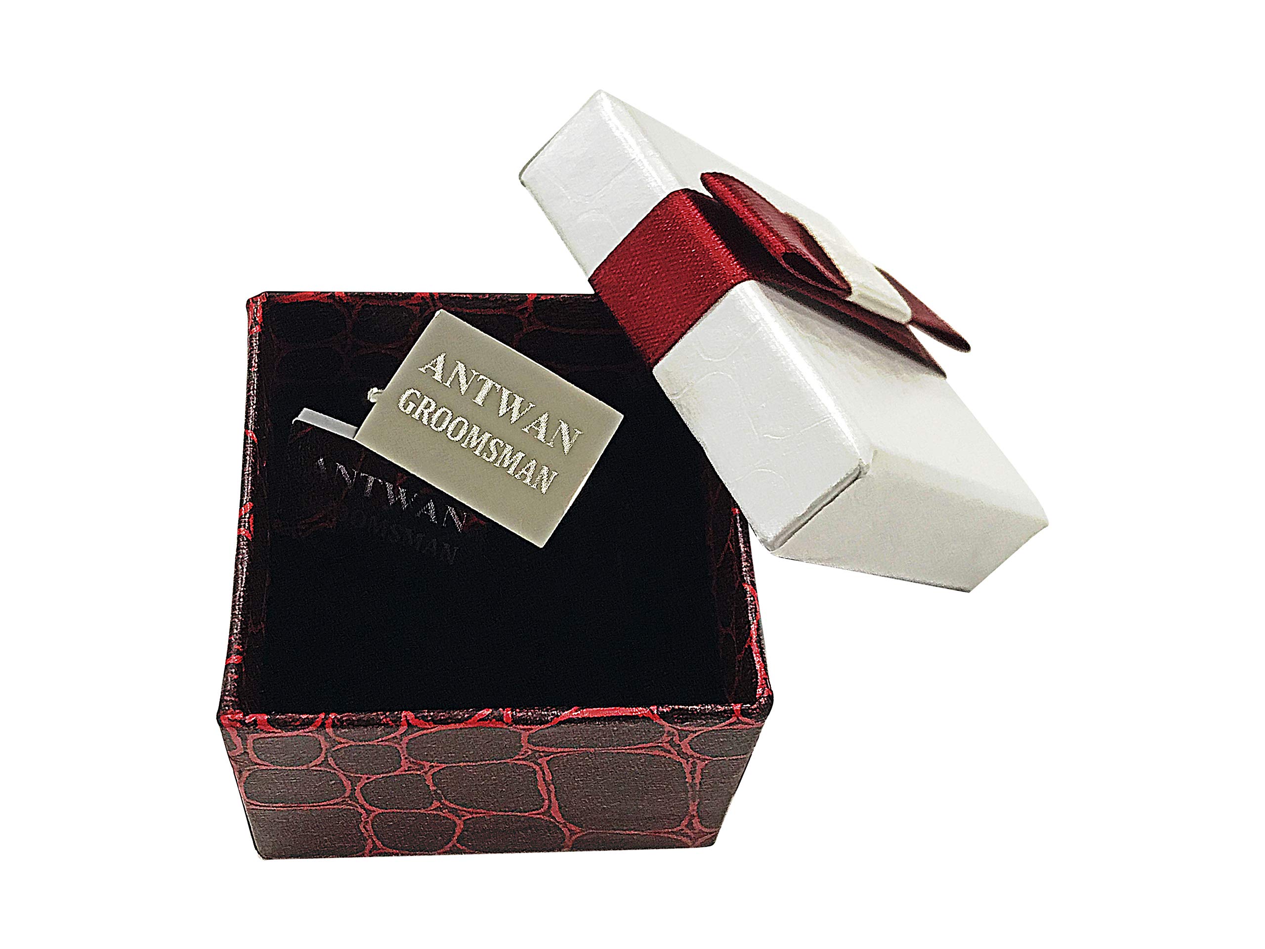 6-Piece Cufflink Sets for Groomsmen - Best Man, Usher & Officiant Wedding Gifts with Engraving & Gift Boxes - Perfect for Weddings, Anniversaries & Formal Events